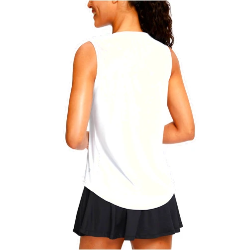 SANTINY Sleeveless Workout Tops for Women Breathable Lightweight Athletic Running Tank Tops Active Tennis Yoga Shirts