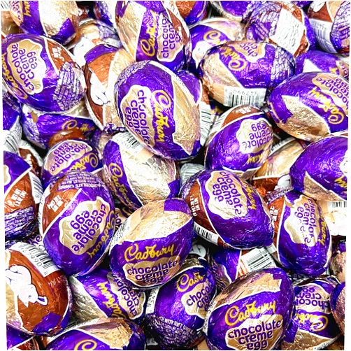 LAETAFOOD CADBURY CHOCOLATE CREME EGGS, Milk Chocolate Filled Creamy Chocolate Candy, 1.2 Ounce Egg (42 Count Pack)
