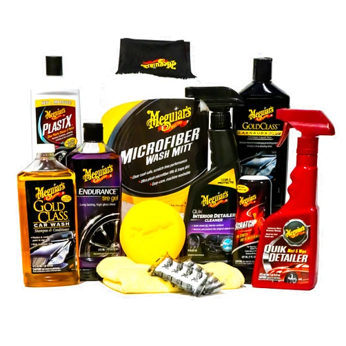 Meguiar's Complete Car Care Kit - The Ultimate Car Detailing Kit for a Showroom Shine - Includes Products for Cleaning and Detailing for the Interior and Exterior of your Car or Truck