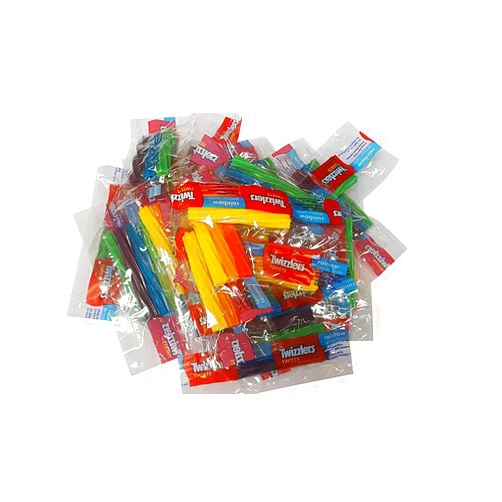 Twizzlers Twists Rainbow Wrapped Candy 2 Pounds Triple Twist Pack