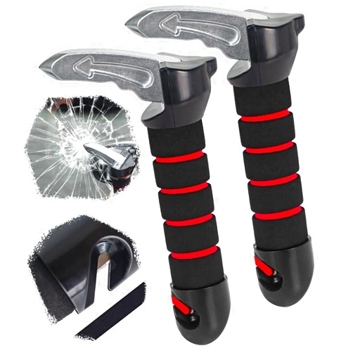 Shouken 2 Packs 3 in 1 Car Door Handle for Elderly,Car Handle Assist Support Handle Multifunction Handle Car Door Latch Handle for Seniors and Handicapped