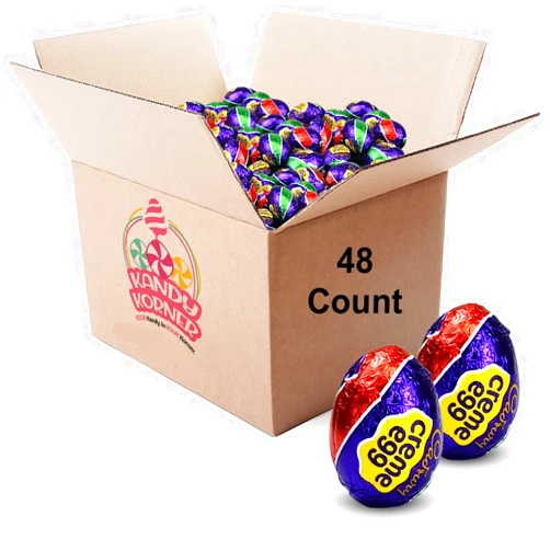 Kandy Korner Cadbury Creme Eggs – 48 Pack Cadbury Eggs – Delicious Milk Chocolate Easter Candy Eggs with White Fondant Filling – Easter Candy Individually Wrapped Eggs for Stocking Stuffers, Egg Hunt