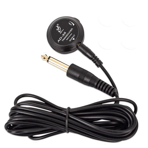 MUZTOP Guitar Pickup with Volume Control, Piezo Pickup Contact Microphone Transducer Pickup for Acoustic Guitar, Violin, Mandolin, ukulele, Banjo, Cello, Kalimba, Harp and More