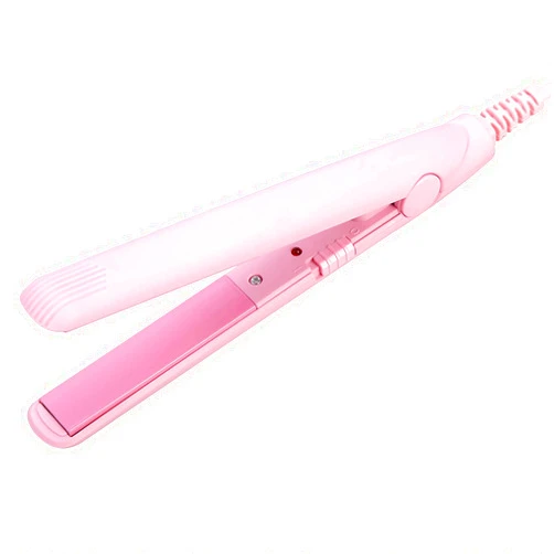 Naroote Hair Straightener, Flat Iron Hair Straightener, 2 in 1 Tourmaline Ceramic Smart Constant Temperature Mini Hair Straightener Flat Iron Hairstyling Iron Heating Curler for Home or Salon