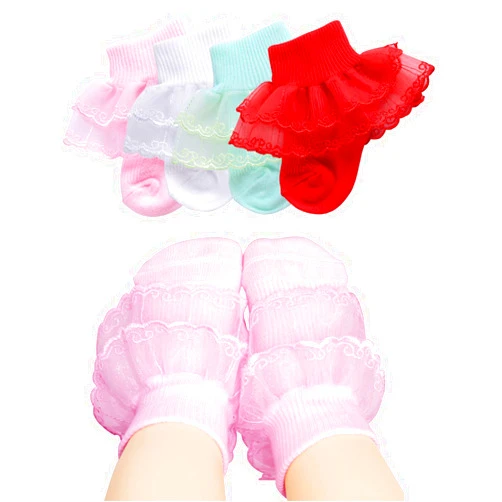 PrinceSasa Little Baby Girl Princess Lace Ruffles Socks Set