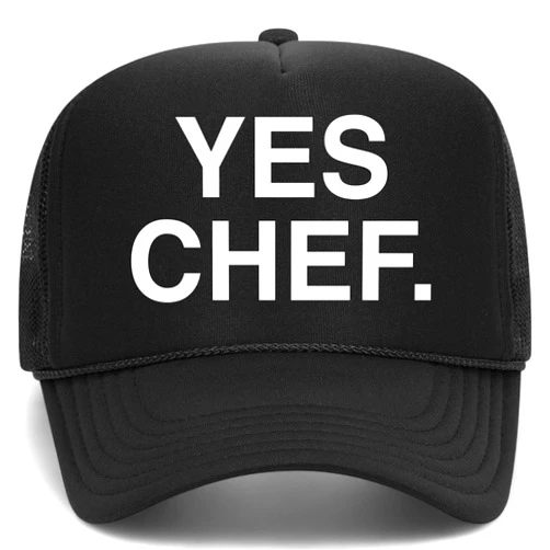 BROTHER TRUCKERS Yes Chef Trucker Hat | Food Influencer Bear Meme Funny Drinks Cowboy Vintage | Premium Mesh Foam Snapback Hat for Men & Women