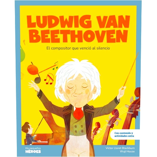 Spanish Edition by Víctor Lloret Blackburn (Author), Ángel Coronado (Illustrator), Oriol Roca (Illustrator), Cristian Barbeito (Illustrator), Carlos Pascual (Illustrator), Wuji House (Illustrator) & 2 more Ludwig van Beethoven: El compositor que venció al silencio | Libro infantil con juegos y actividades extra | Cuentos para niños y niñas para conocer a los grandes personajes de la historia y los valores que los inspiraron.