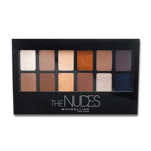 Maybelline The Nudes Eyeshadow Palette Makeup, 12 Pigmented Matte & Shimmer Shades, Blendable Powder, 1 Count