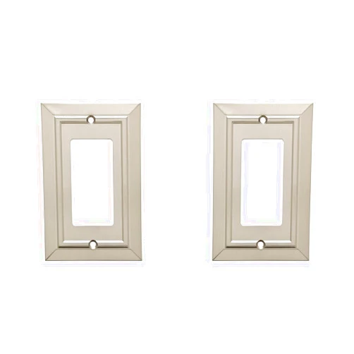 Franklin Brass W35219-SN-C Classic Architecture Decorator Wall Switch Plate/Cover, Single, Satin Nickel (Pack of 2)