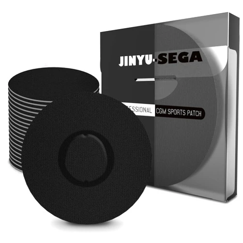 Jinyu-Sega Adhesive Patches for Dexcom G7 Waterproof & High Viscosity -20 Pack, Sweatproof Materials, Dexcom G7 Overpatches, Suitable for Sports (G7, Black)