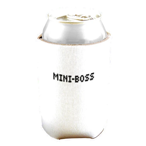 TOOLOUD Mini-Boss Text - Boss Day Can and Bottle Insulator Cooler - White 2 Pack