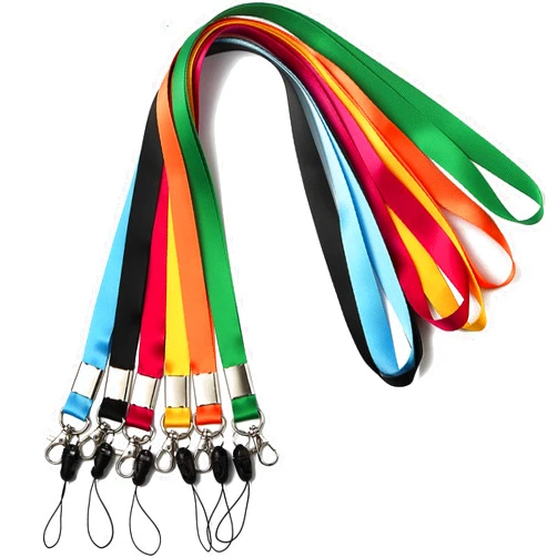 YOUOWO 6 Pack Lanyards for id badges holder Office Neck Lanyard for ID card Badges Holders lanyards cruise for Keys women men Cell Phones USB Whistles Black blue yellow Green orange