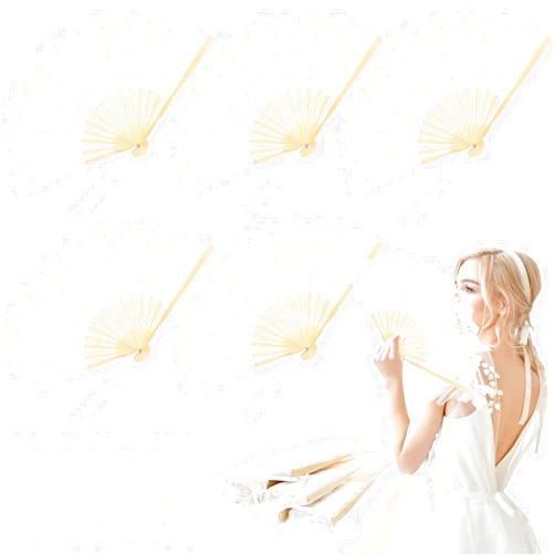 Beeveer 6 Pcs Cotton Lace Folding Handheld Fan Embroidered Bridal Hand Fan with Bamboo Staves and Silk Tassels Vintage Retro Fan for Women Wedding Party Favor Costume Dancing Party (White)