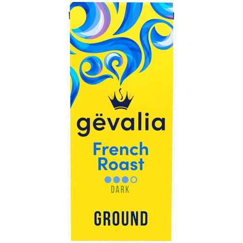 Gevalia French Roast Dark Roast Ground Coffee, 12 oz Bag