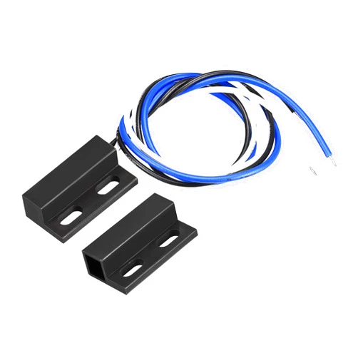uxcell Wired Door Contact Window Sensor NO NC Surface Mount Magnetic Reed Switch Black
