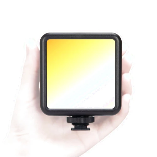 TARION LED Camera Video Light - Mini Portable Camera Lighting Bi-Color On Camera Video Lights Dimmable 2500-7000K 1800mAh Rechargeable Vlogging Light with 3 Cold Shoe Light LPL-01