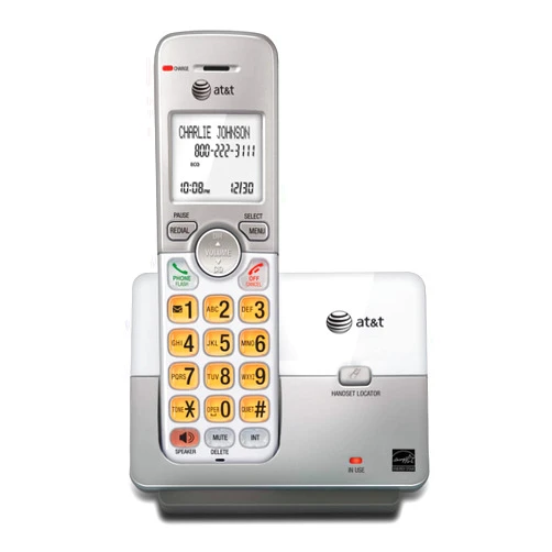 AT&T EL51103 - DECT 6.0 Cordless Home Phone. Full-Duplex Handset Speakerphone, Backlit Display, Lighted Keypad, Caller ID/Call Waiting, Phonebook, Eco Mode, Voicemail Key, Quiet Mode.