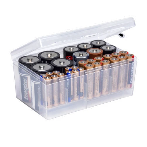 Dial Industries, Inc. Dial Industries Battery Storage Organizer Case, 12 AAA, 12 AA, 6 C, 4 D
