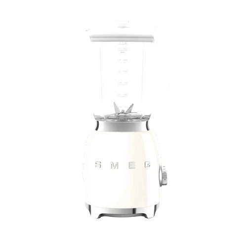 SMEG 50's Retro NEW Countertop Blender with 4 Presets and 4 Speed Settings with 6 Cup BPA Free Titan Renew JUG, BLF03CRUS, Cream
