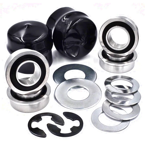 HD Switch - 4 Pack - 9040H - 9040-H Front Wheel Bushing to Bearing Conversion Kit Replaces Craftsman, Sears, AYP, Poulan, Husqvarna Jonsered Weed Eater Roper Murray Noma 91334 491334MA - OEM Upgrade