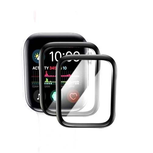 AQYQ [2 Pack] Apple Watch 40mm Screen Protector Tempered Glass Full Coverage Adhesive Scratch Resistant Anti-Bubble Film 3D Clear HD Compatible Apple Watch Series 5/4 (40mm)
