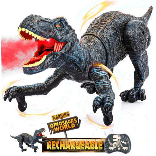 Hot Bee Remote Control Dinosaurs Toys for Kids 3-5 5-7 T-Rex Dinosaurs from Dinosaurs World, Electric Robot Walking Dinosaur with Light& Roaring Sound, Toys for Christmas