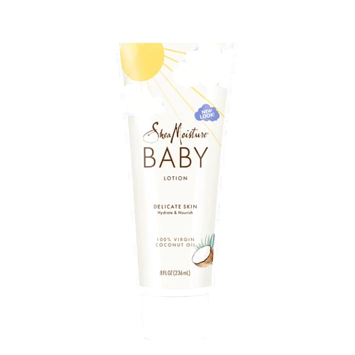 SheaMoisture Baby Lotion for Baby Skin 100% Virgin Coconut Oil, Clear Skin Moisturizer 8 oz