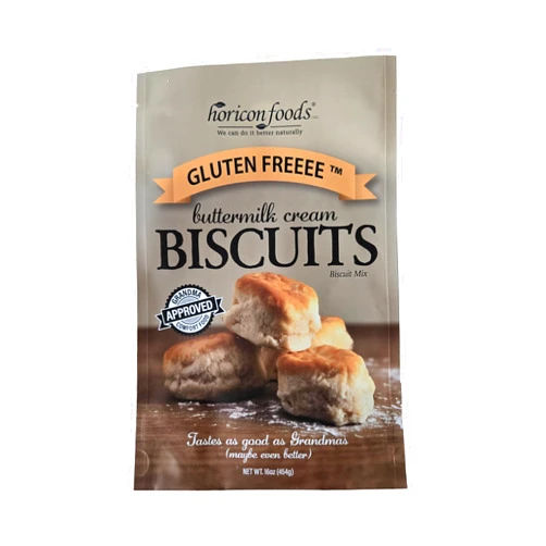 GLUTEN FREEEE BY HORICON FOODS INC. WE CAN DO IT BETTER NATURALLY Glutenfreeee Gluten Free Buttermilk Cream Biscuit Mix, 16 Ounce - Delicious, Breakthrough Recipe, Just Like Grandma’s but No Gluten, Easy to Bake, Homemade Flavor, Non-GMO, Celiac Friendly