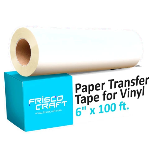 Frisco Craft Roll of Paper Transfer Tape for Vinyl (6” x100ft)