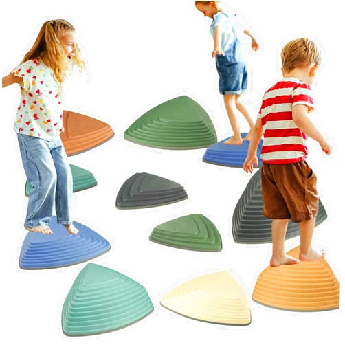 Gentle Monster Stepping Stones for Kids 6/8/11 PCS Toddler Toys Indoor and Outdoor Balance Blocks, Coordination, Balance, Strength Skills Sensory Toys for Toddlers Ages 3 4 5 6 7 Years