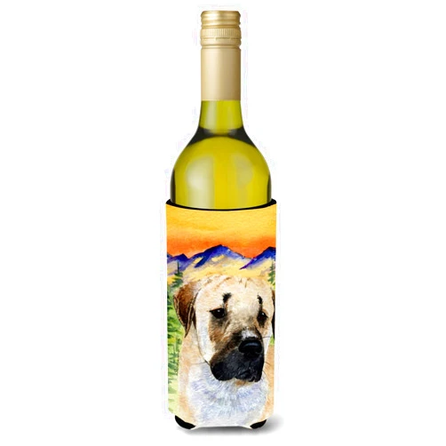 Caroline's Treasures SS8197LITERK Anatolian Shepherd Wine Bottle Hugger Bottle Cooler Sleeve Hugger Machine Washable Collapsible Insulator Beverage Insulated Holder