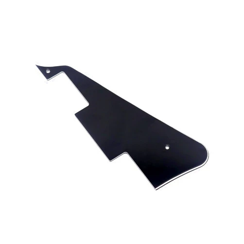 Metallor Electric Guitar Pickguard Scratch Plate 3 Ply Compatible with Les Paul LP Style Electric Guitar Black.