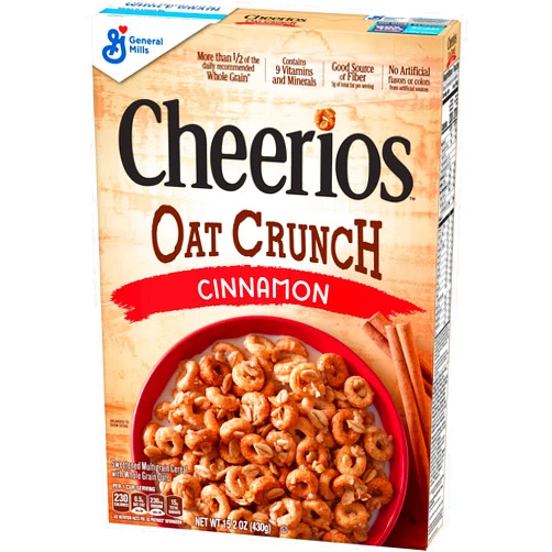 Cheerios Cinnamon Oat Crunch Breakfast Cereal, 15.2 oz