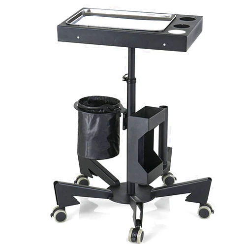TATARTIST Salon Tray Cart Tattoo Tray Rolling Trolley Adjustable Height Salon Tray on Wheels Storage Utility Cart Mobile Instrument Tray Station for Tattoo Spa Hair Beauty