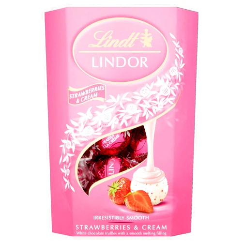 Lindt Lindor Strawberries & Cream 200g