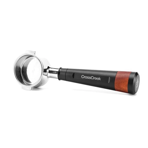 CrossCreek 51mm Espresso Bottomless Portafilter with 2 Ear | Stainless Steel Basket and Black Aluminum Alloy Handle | Fits De’Longhi ECP3420 / EC155 / BCO430 / EC260 Espresso Machine | Accessories