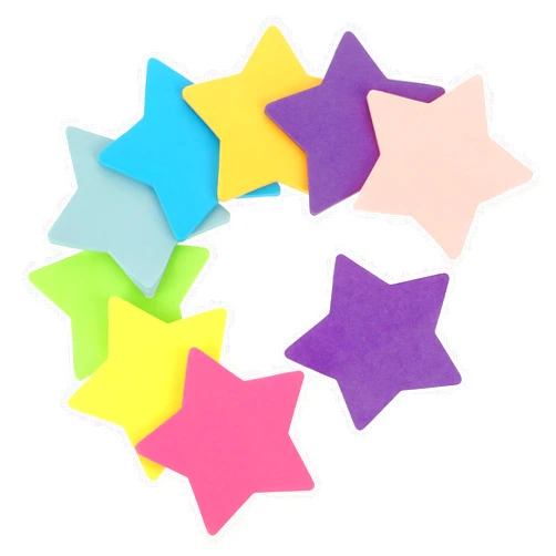 Vin Beauty 160 Sheets Star Sticky Notes, Star Shape Sticky Notes, Cute Sticky Notes Bright Colorful Sticky Pad 160 Sheets Self Sticky Note Pads Mini Sticky Notes Pink Sticky Notes Large Sticky Notes Purple Notes