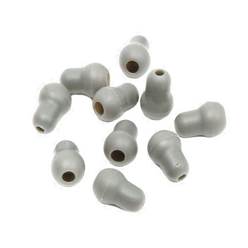 Daier 10Pcs Super Soft Earplug Eartips Earpieces Replacement for Littmann Stethoscope Silicone Gray