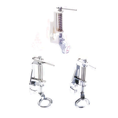 YEQIN 3pcs Large Metal Darning/Free Motion Sewing Machine Presser Foot for All Low Shank Brother Singer Janome Babylock and More Sewing Machines - Include Close Toe, Open Toe and Quilting Foot