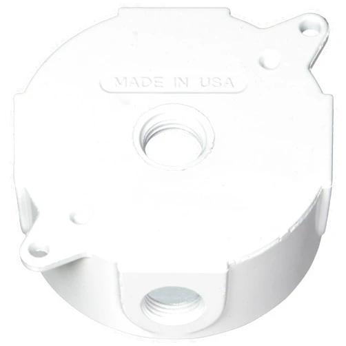 Greenfield Made in The U.S.A. RB25WS Series Weatherproof Electrical Outlet Box, White