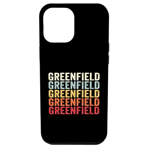 Greenfield California Greenfield CA Retro Vintage iPhone 12 Pro Max Greenfield California Greenfield CA Retro Vintage Text Case