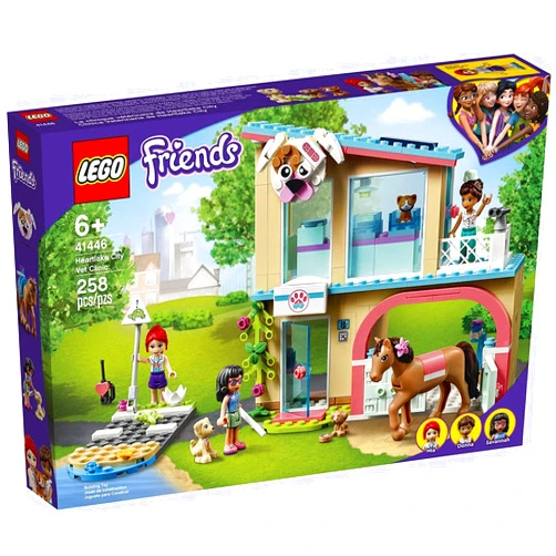 LEGO Friends Heartlake City Vet Clinic 41446 Building Kit; Animal Rescue Toy Makes a Great-Value Christmas, Holiday or Birthday Gift for Kids Who Love Vet Clinic Pretend Play, New 2021 (258 Pieces)