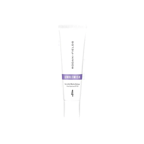 Rodan + Fields UNBLEMISH Invisible Matte Defense Broad Spectrum SPF 30 | Skincare Moisturizer | UV Skin Protection | Sunscreen Face and Neck Cream