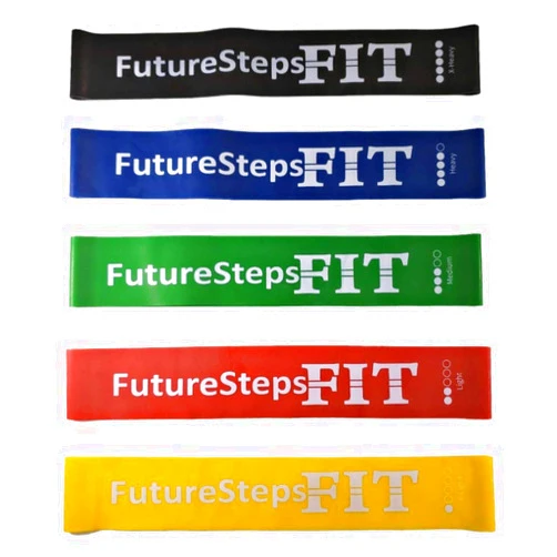 FUTURESTEPS Resistance Bands for Legs and Butt - Stretch Bands Set - Workout Resistance Bands | 5 Pieces | Five Levels of Resistance