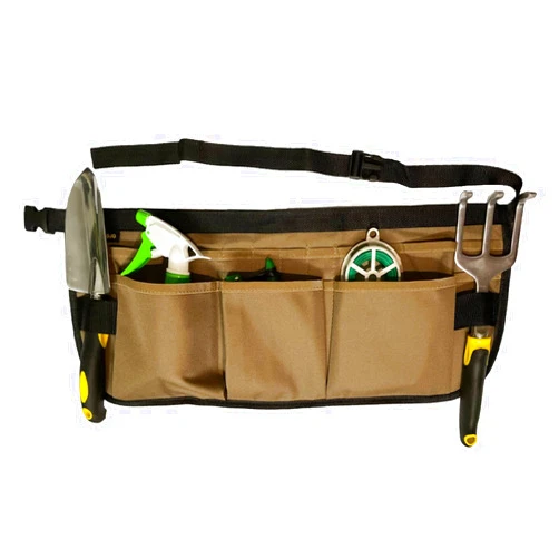 PATILWON 13 Pocket Gardening Tool Waist Belt Bag Oxford Garden Work Tool Apron with 2 Hanging Hole Adjustable Tool Pouch for Men Women