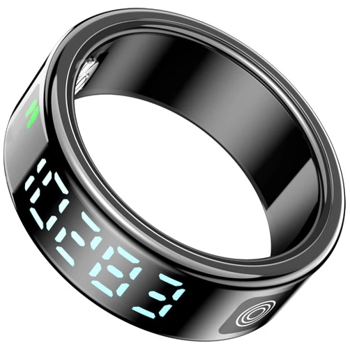 YuYolex Smart Ring with Display Screen, Fitness Tracker Heart Rate Monitor Sleep Tracker Blood Oxygen, TikTok Scrolling Ring Step Counter Anillo Inteligente Smart Rings for Men Women, No App Subscription