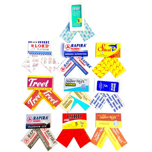 Razor Blades Club 20 Double Edge Razor Blades Sample Pack (2x each)