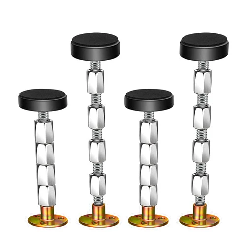 Krisler Adjustable Threaded Bed Frame Anti-Shake Tool for Bed, Headboard stoppers, Bedside Headboards Prevent loosening Anti-Shake Fixer, 4 pc, 27-138mm, Easy Install