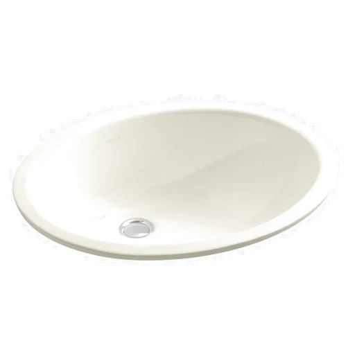 KOHLER K-2210-96 Caxton Under-Mount Bathroom Sink, Biscuit, Include Overflow Drain, Fits 14