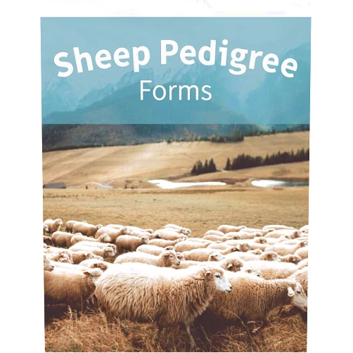 Clara Sherman Sheep Pedigree Forms: Keep Records of your Herd's Bloodlines with 40 Easy-to-Use Three Generation Pedigree Templates: Just Fill in the Information / Great for 4H, FFA, or Hobby Breeders